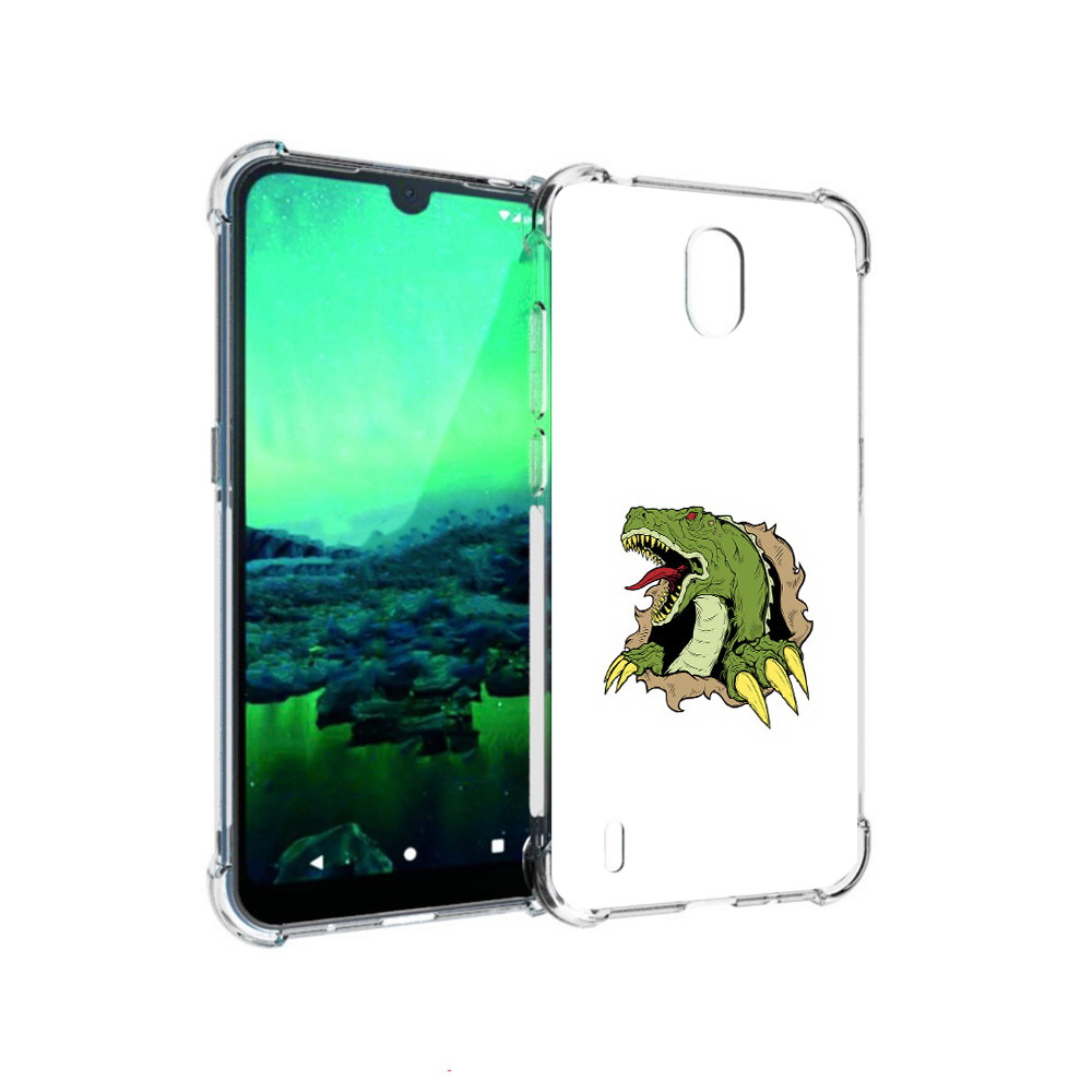 

Чехол MyPads Tocco для Nokia 1.3 годзила (PT227048.104.290), Прозрачный, Tocco