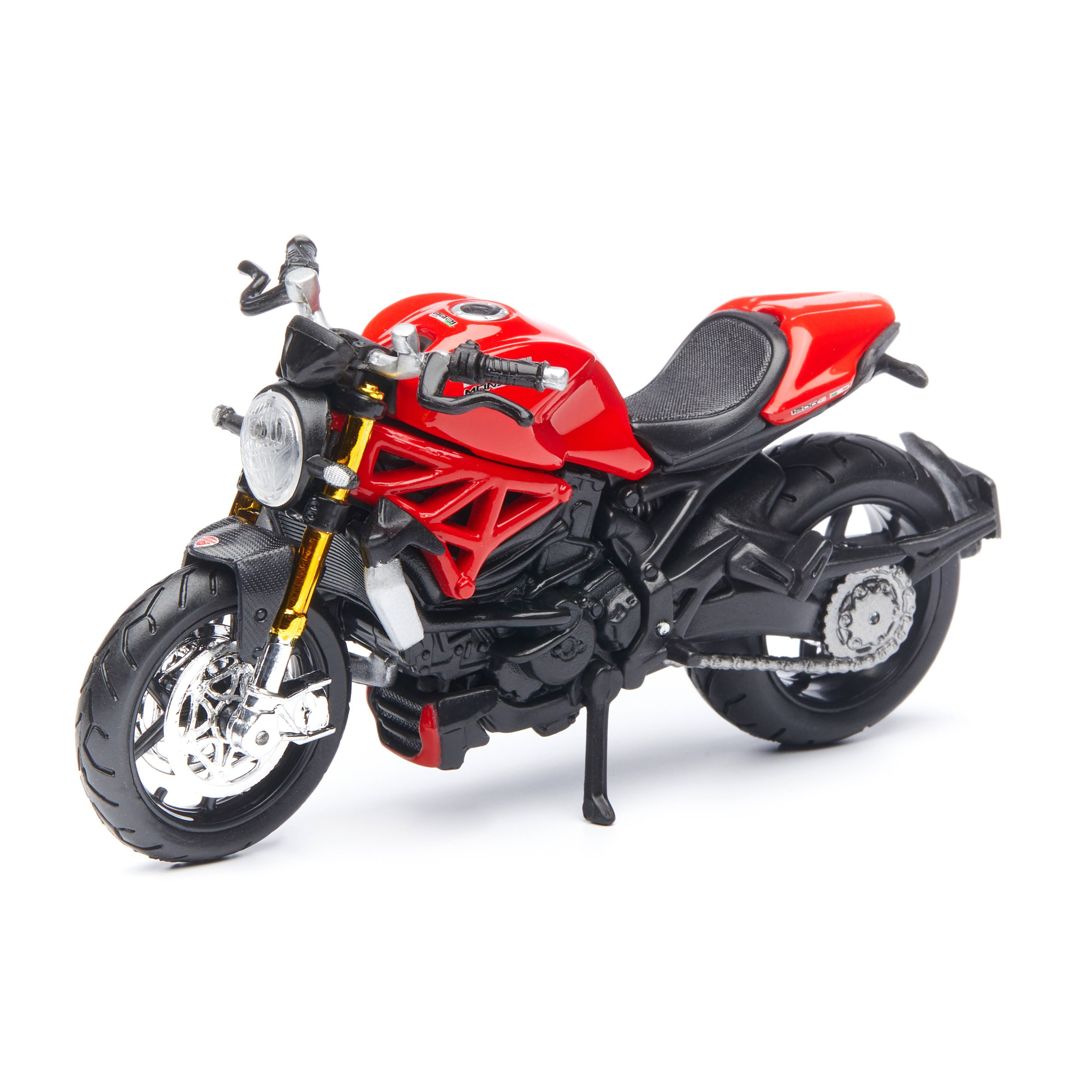 

Maisto Мотоцикл Ducati Monster 1200, 2014г 1:18, красный 39300/20, 39300/20