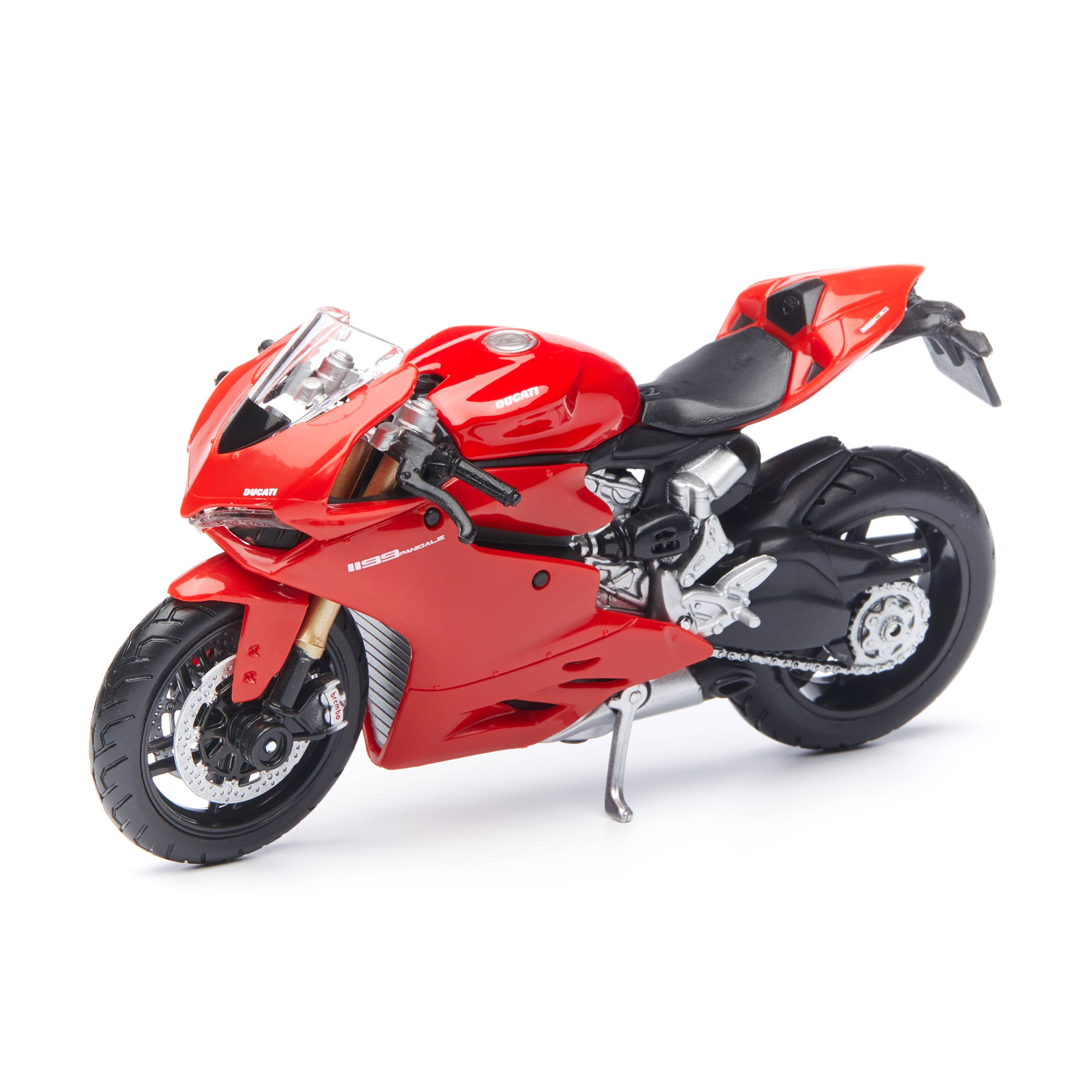 

Maisto Мотоцикл Ducati 1199 Panigale 1:18, красный 39300/22, 39300/22