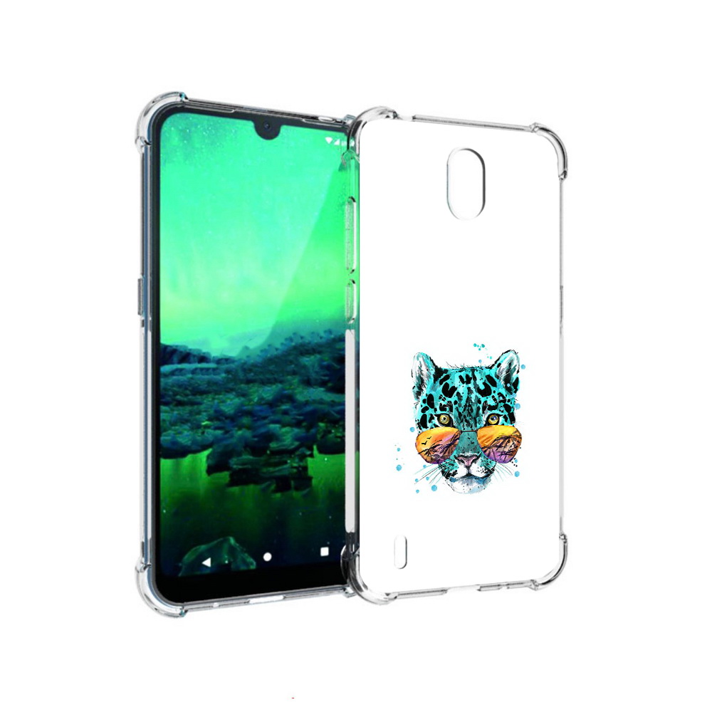 Чехол MyPads Tocco для Nokia 1.3 голубой лео (PT227048.104.294)