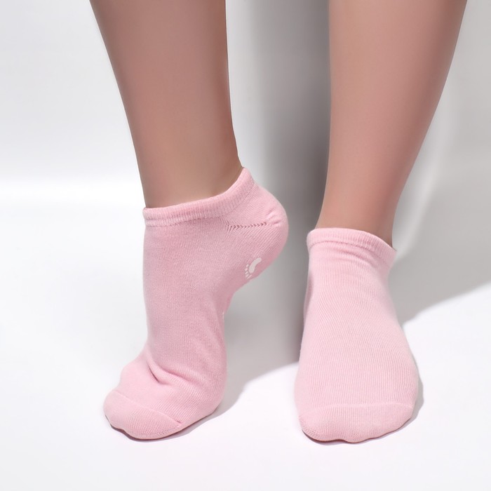 Носочки для косметических процедур Queen Fair, с гелевыми вставками, увлажняющие носочки для педикюра baziator увлажняющие многоразовые ярко розовые