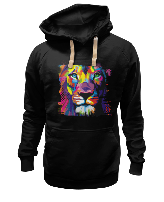 

Худи унисекс Printio Большая кошка черное 3XL, Черный, Большая кошка