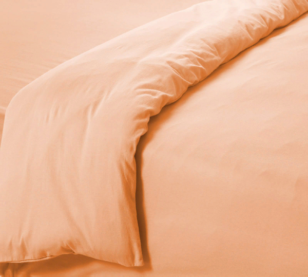 фото Пододеяльник персиковый 1,5-спальный (140 г/м2) текс-дизайн