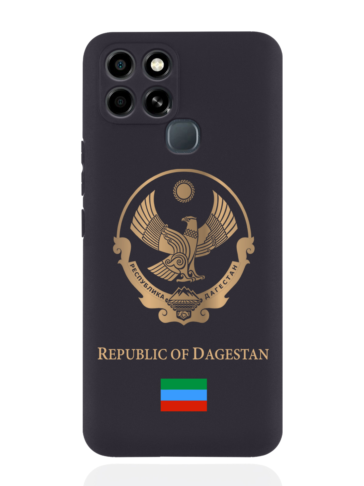 

Чехол SignumCase для Infinix Smart 6 Золотой Герб Дагестана черный, Золотистый;черный