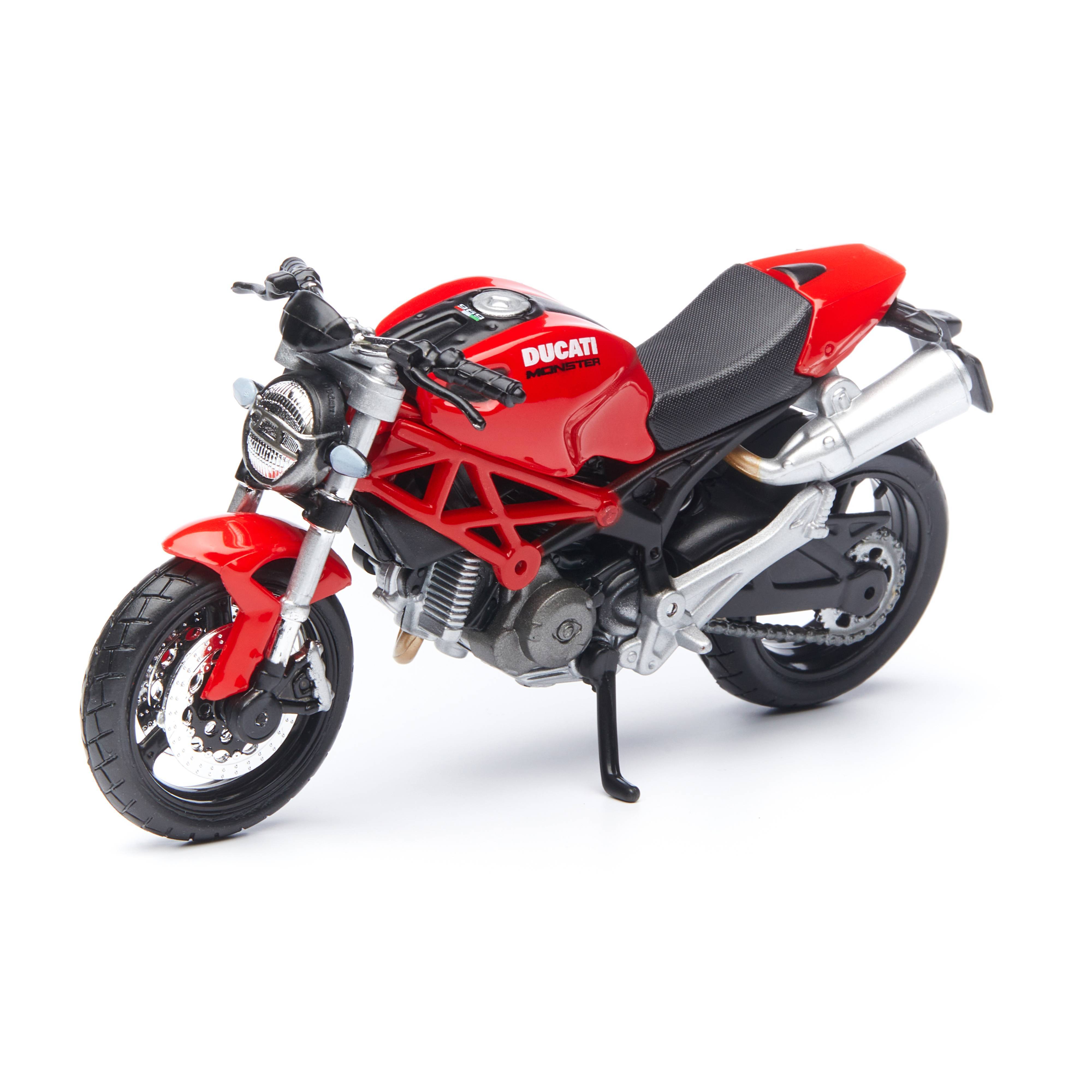 

Maisto Мотоцикл Ducati Monster 696, 1:18 красный 39300/32, 39300/32