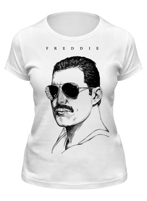 фото Футболка женская printio freddie mercury - queen белая xl