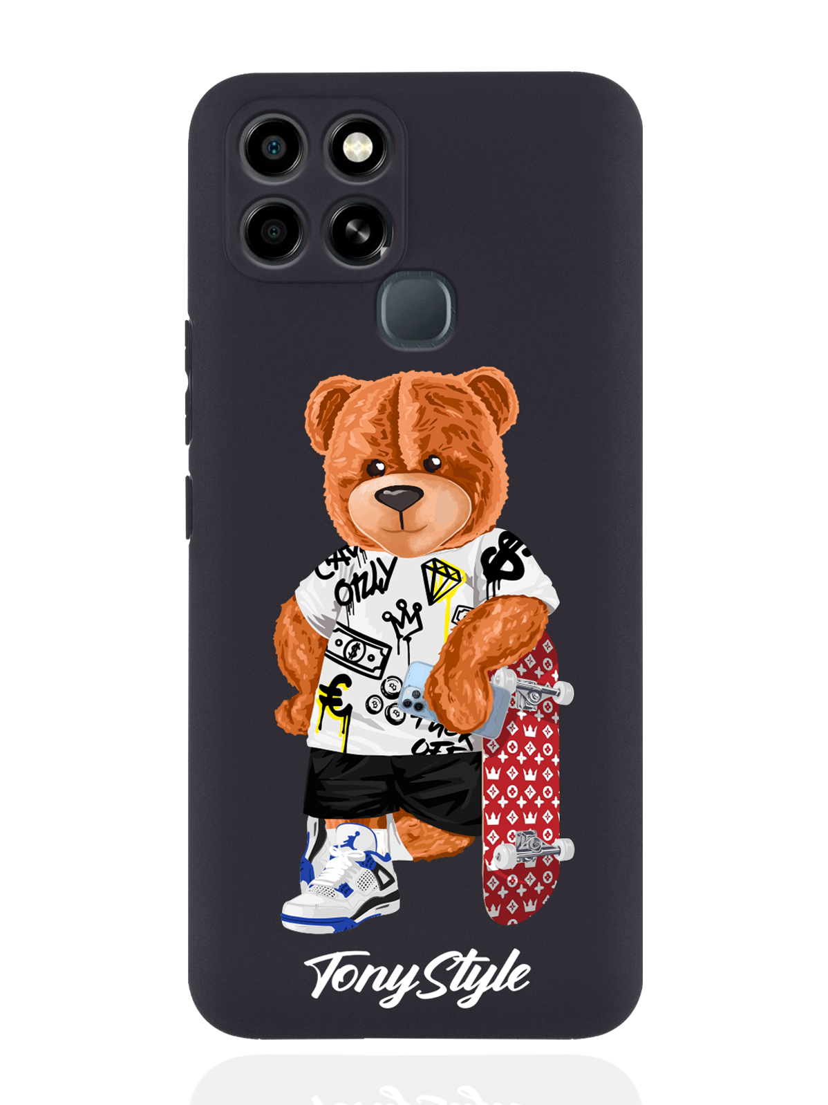 

Чехол Tony Style для Infinix Smart 6 Tony Style со скейтом черный, Коричневый;черный;красный