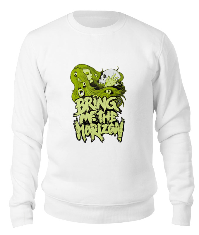 

Свитшот унисекс Printio Bring me the horizon белый L, Bring me the horizon