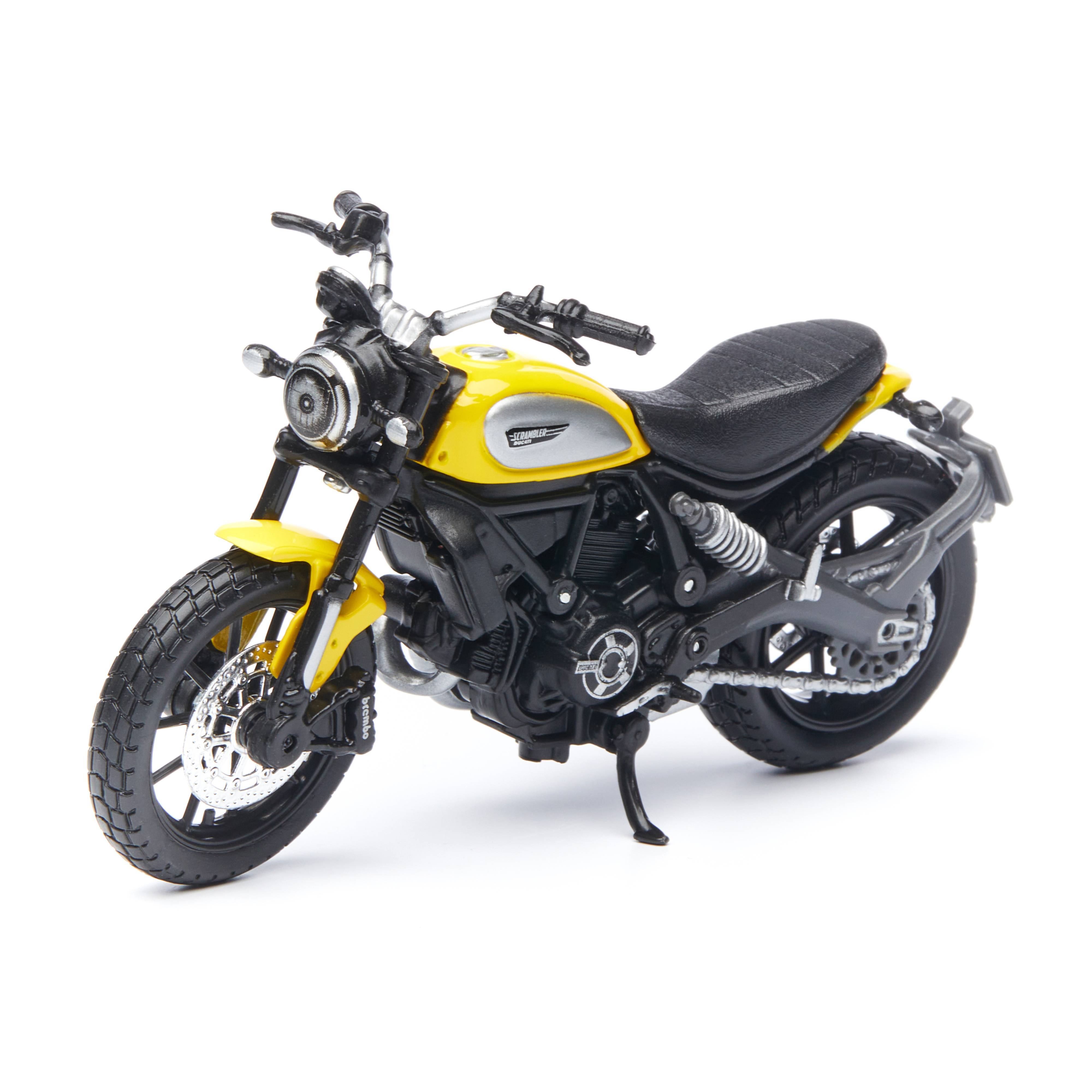 

Maisto Мотоцикл Ducati Scrambler 1:18, желтый 39300/1, 39300/1