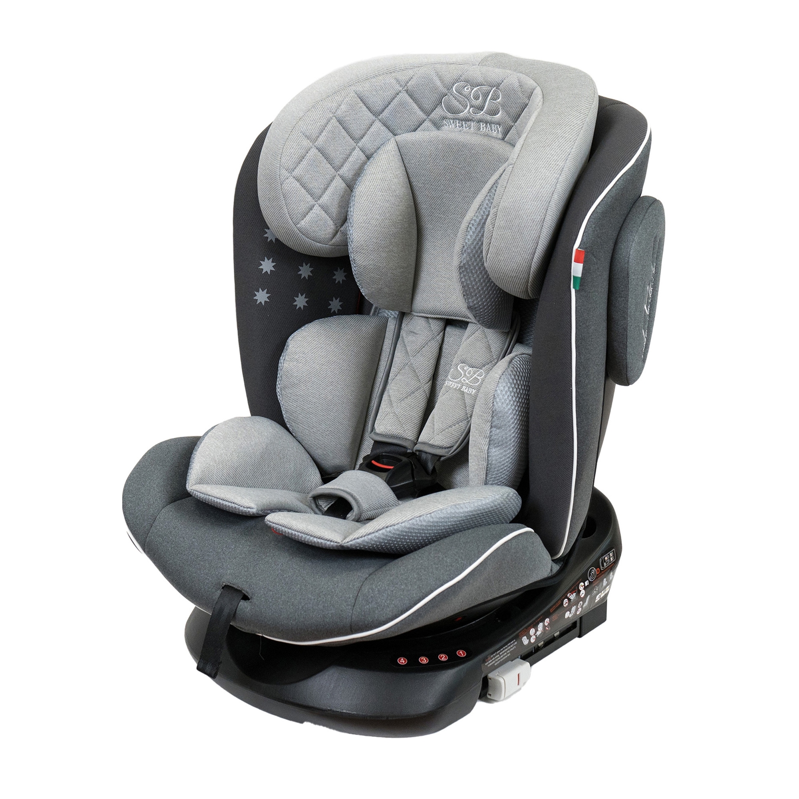 фото Автокресло sweet baby crosstour 360 sps isofix grey гр. 0/1/2/3