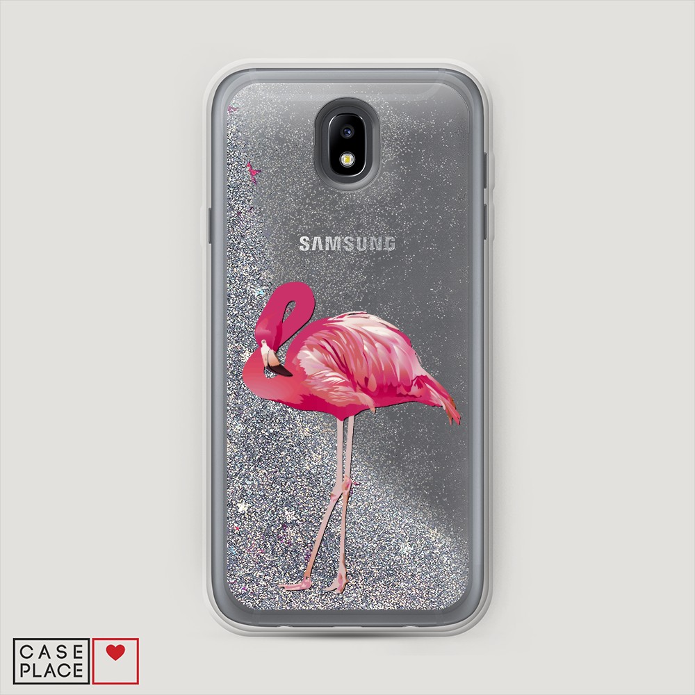 

Чехол Awog на Samsung Galaxy J7 2017 / Самсунг J7 2017 "Застенчивый фламинго", 23191-1
