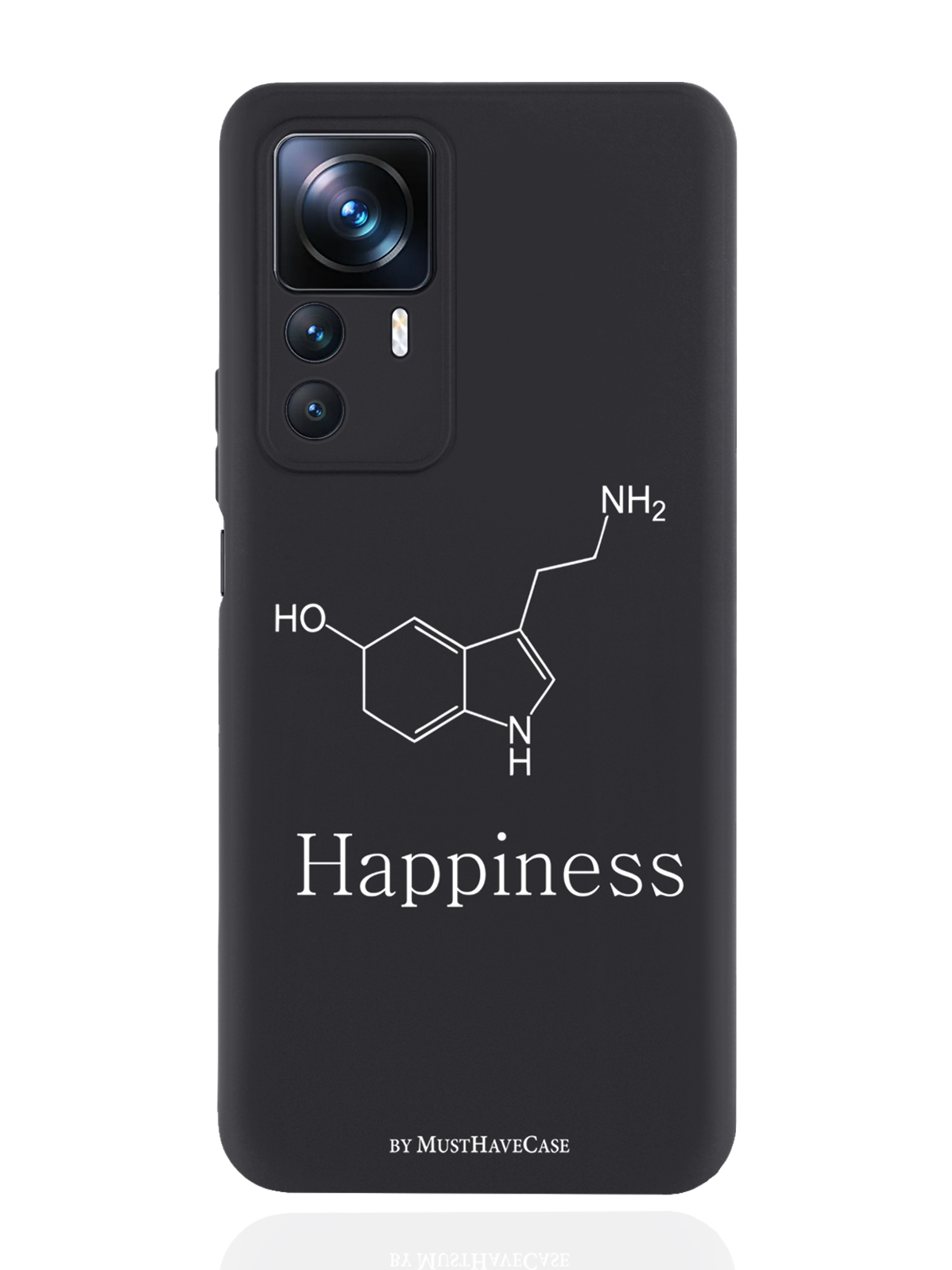 

Чехол MustHaveCase для Xiaomi 12T Молекула счастья черный, Черный;белый