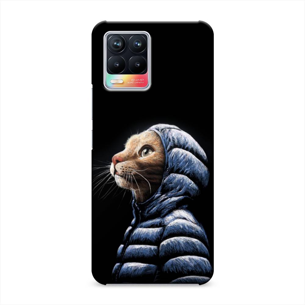 фото Пластиковый чехол "кот в капюшоне" на realme 8 awog