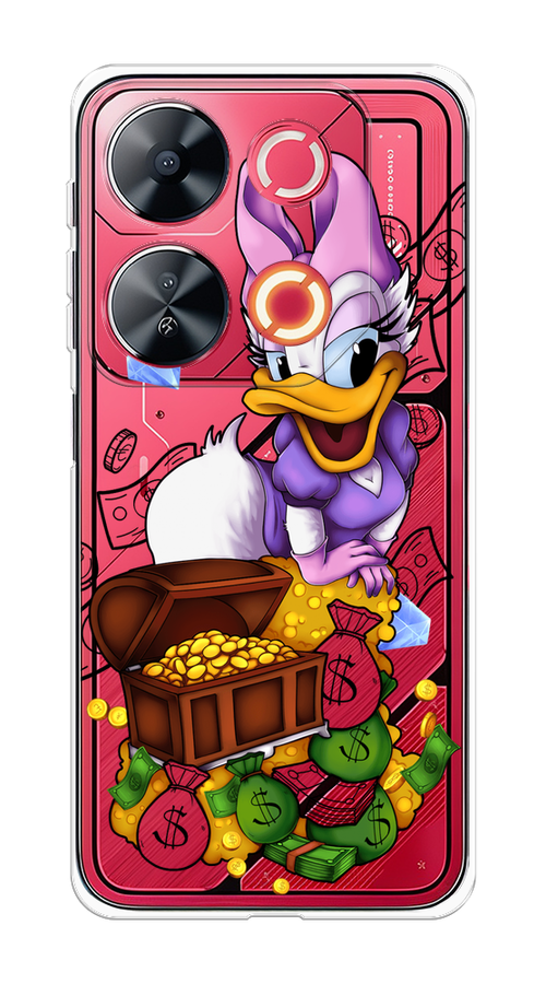 

Чехол на Itel P65 "Rich Daisy Duck", Коричневый;белый;фиолетовый, 3202350-1