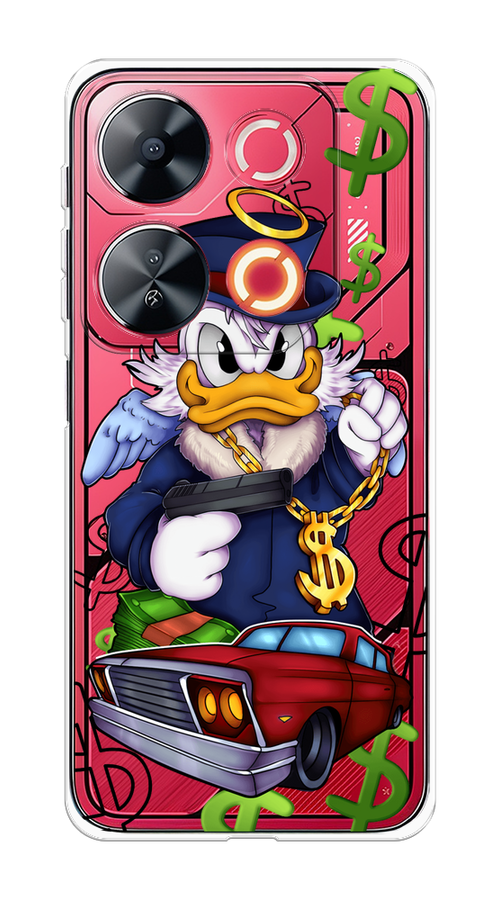 

Чехол на Itel P65 "Scrooge McDuck with a Gold Chain", Красный;синий;белый, 3202350-1