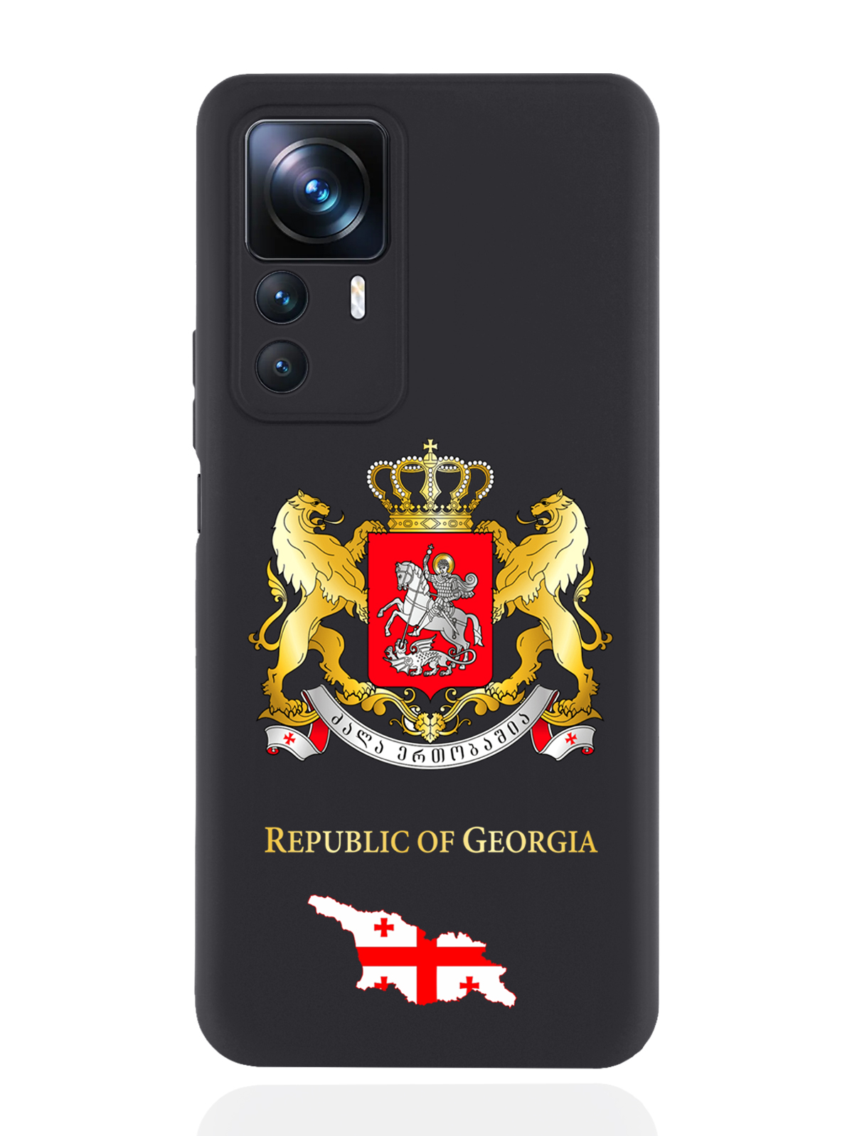 фото Чехол signumcase для xiaomi 12t герб грузии черный