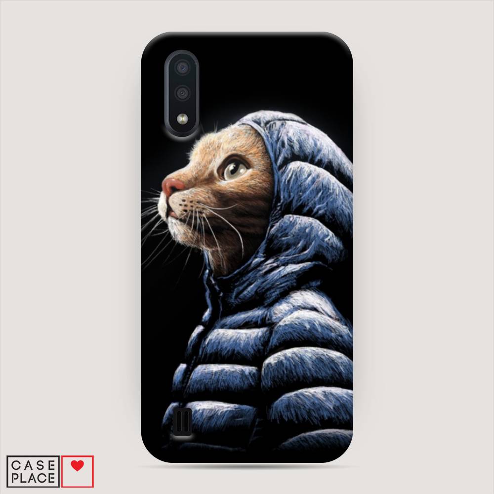 

Пластиковый чехол "Кот в капюшоне" на Samsung Galaxy A01