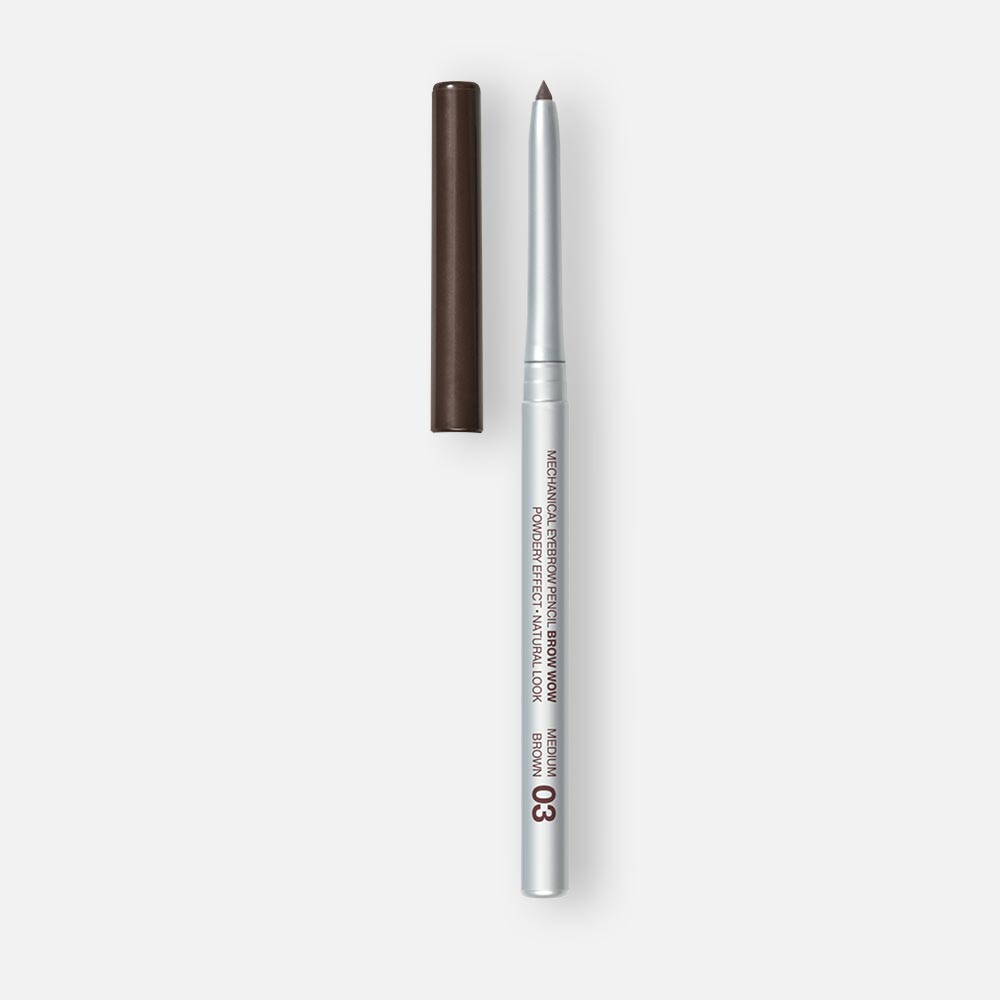 Карандаш для бровей RELOUIS Brow Wow механический, тон 03 Medium Brown, 10 г shik карандаш пудровый для бровей brow powder pencil medium 15 гр