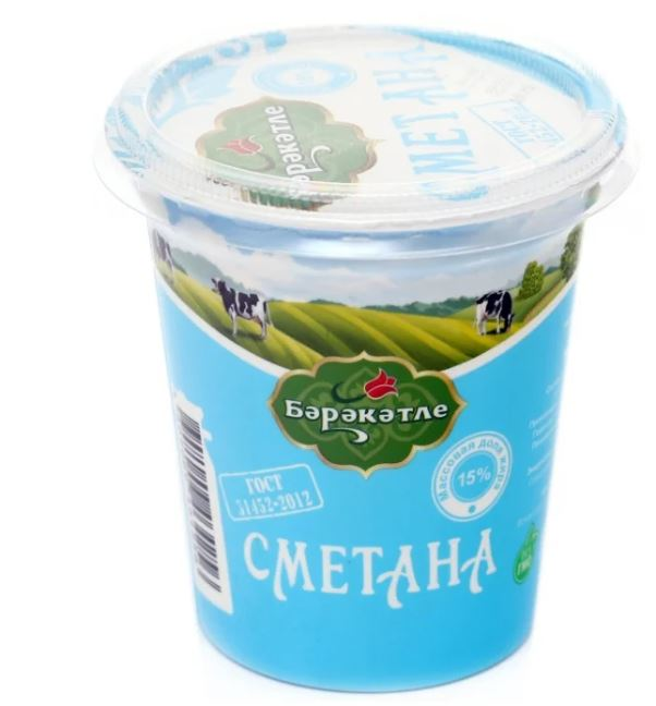 

Сметана Бэрэкэтле 20% 330 г бзмж