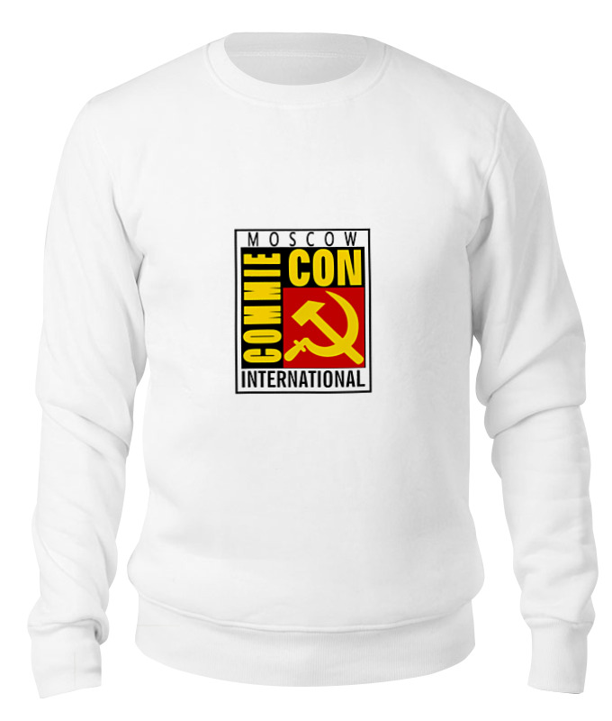 

Свитшот унисекс Printio Moscow commie con белый L, Moscow commie con