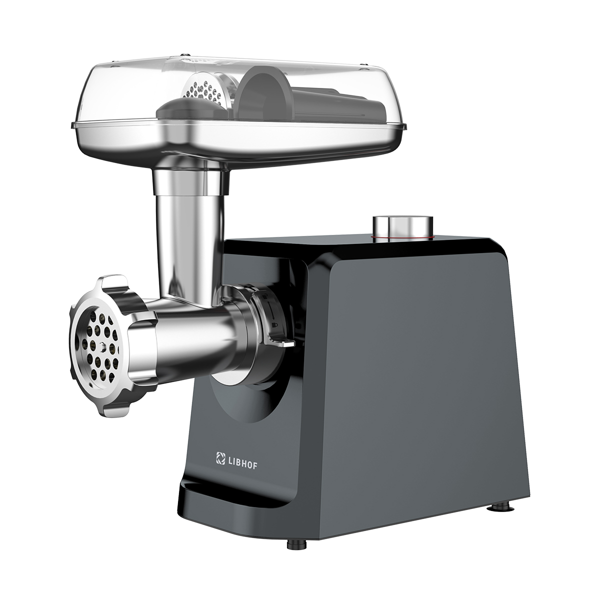 Электромясорубка Libhof MG800b 800 Вт серебристый, черный