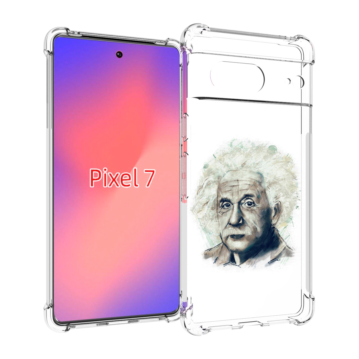 

Чехол Mypads Альберт Энштейн Для Google Pixel 7, Прозрачный, Tocco