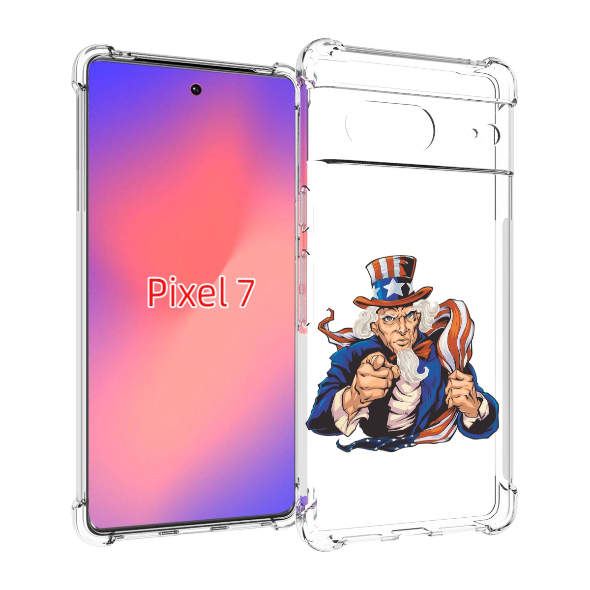 

Чехол Mypads Американский-Дед Для Google Pixel 7, Прозрачный, Tocco