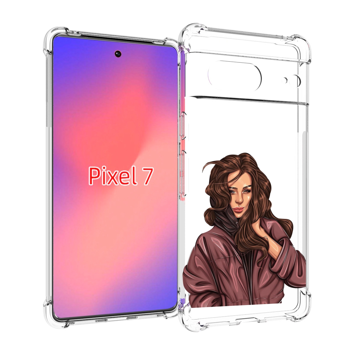 

Чехол Mypads Арт-Рисунок-Девушки Для Google Pixel 7, Прозрачный, Tocco