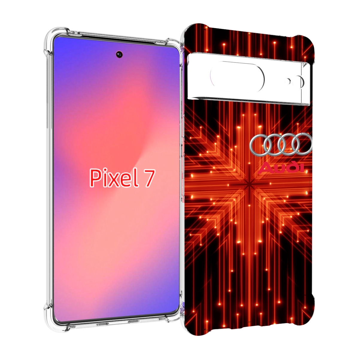 

Чехол Mypads Ауди-На-Неоновом-Фоне Для Google Pixel 7, Прозрачный, Tocco