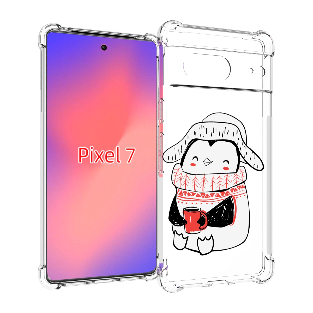 

Чехол Mypads Милый Пингвин Для Google Pixel 7, Прозрачный, Tocco