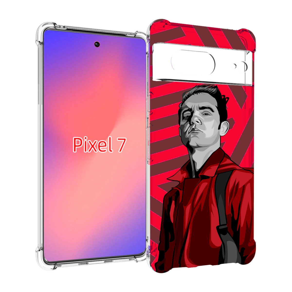 

Чехол Mypads Берлин-Бумажный-Дом Для Google Pixel 7, Прозрачный, Tocco