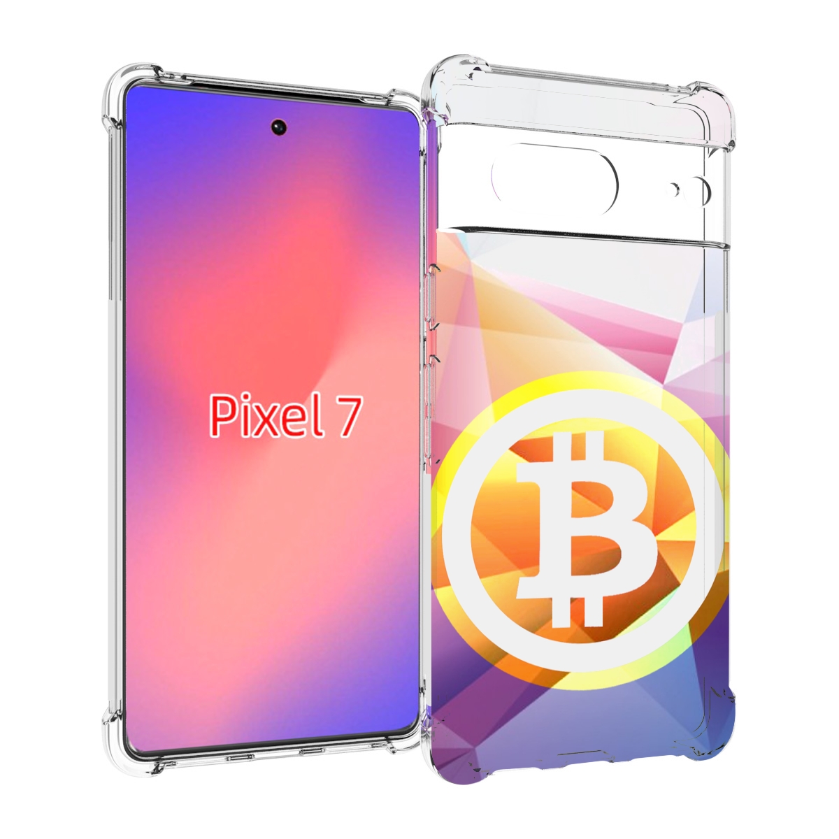 

Чехол Mypads Биткоин Для Google Pixel 7, Прозрачный, Tocco