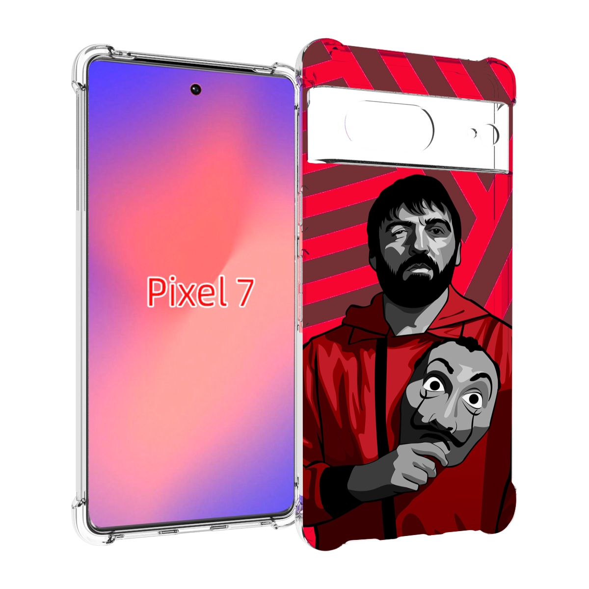 

Чехол Mypads Богата-Бумажный-Дом Для Google Pixel 7, Прозрачный, Tocco