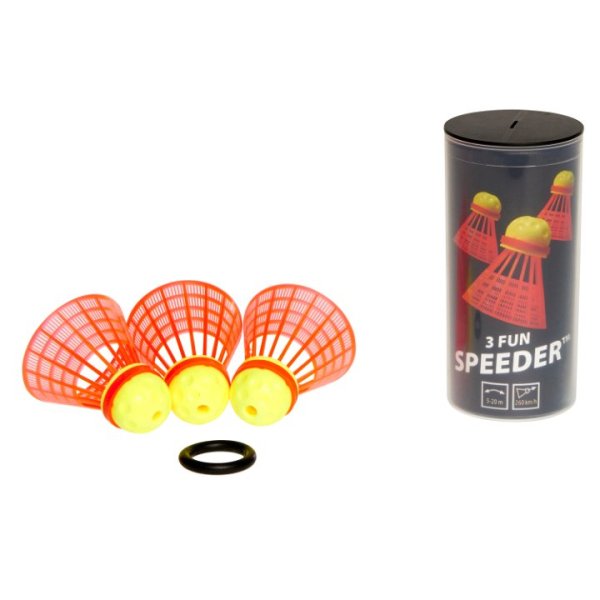 Воланы для кроссминтона Speedminton SpeederTube Fun x3 400221