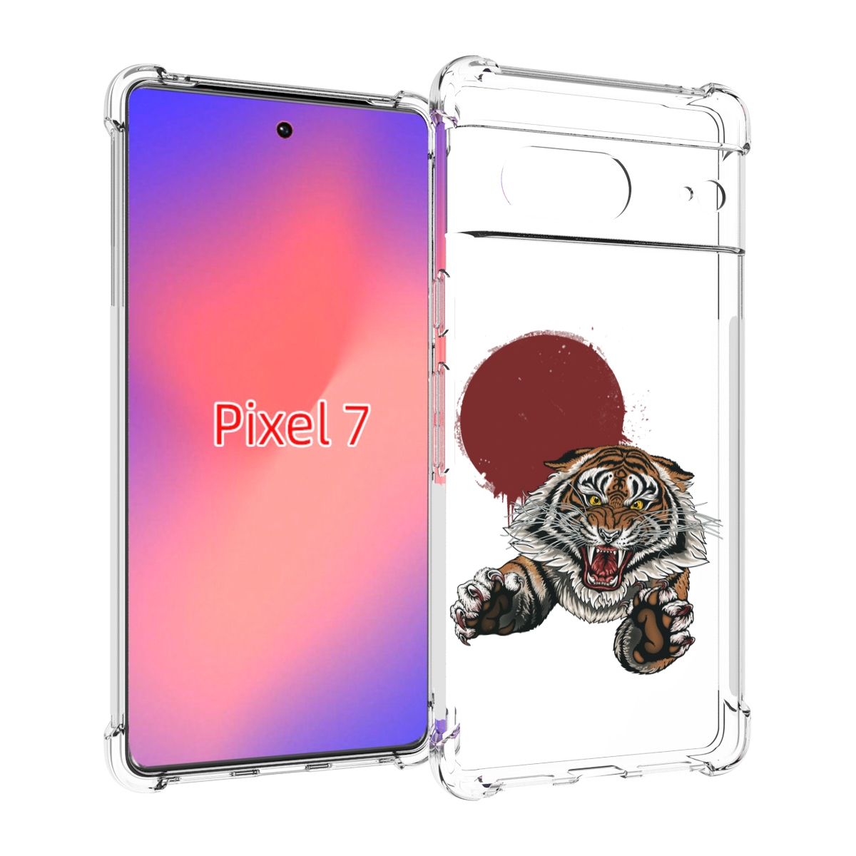 

Чехол Mypads Бросок Тигра Для Google Pixel 7, Прозрачный, Tocco