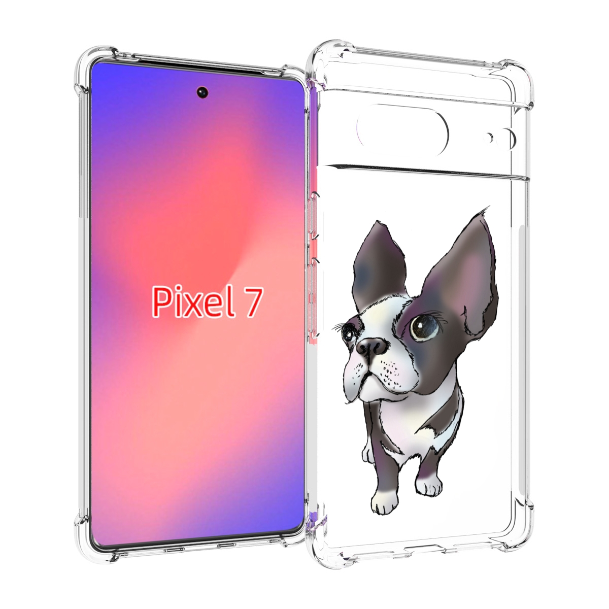 

Чехол Mypads Бульдожка Для Google Pixel 7, Прозрачный, Tocco