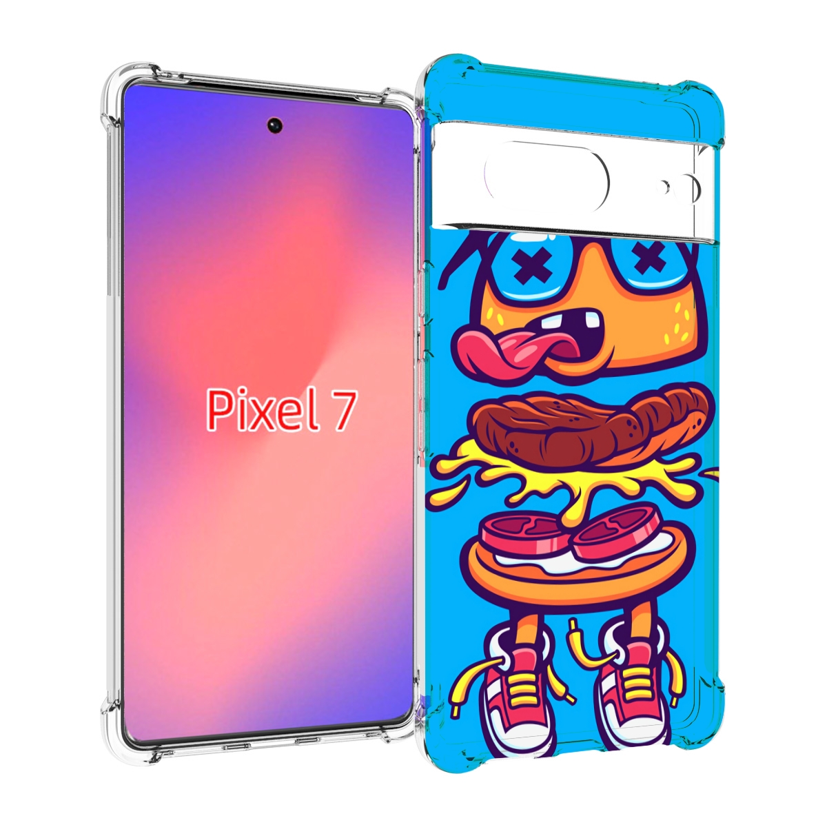 

Чехол Mypads Бургер С Очками Для Google Pixel 7, Прозрачный, Tocco