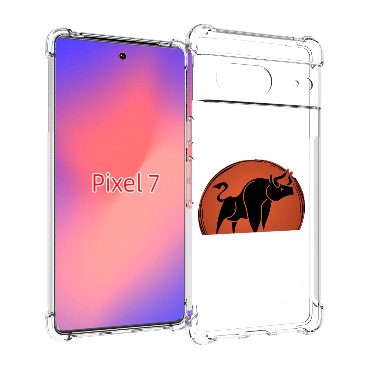 

Чехол Mypads Бык-2 Для Google Pixel 7, Прозрачный, Tocco