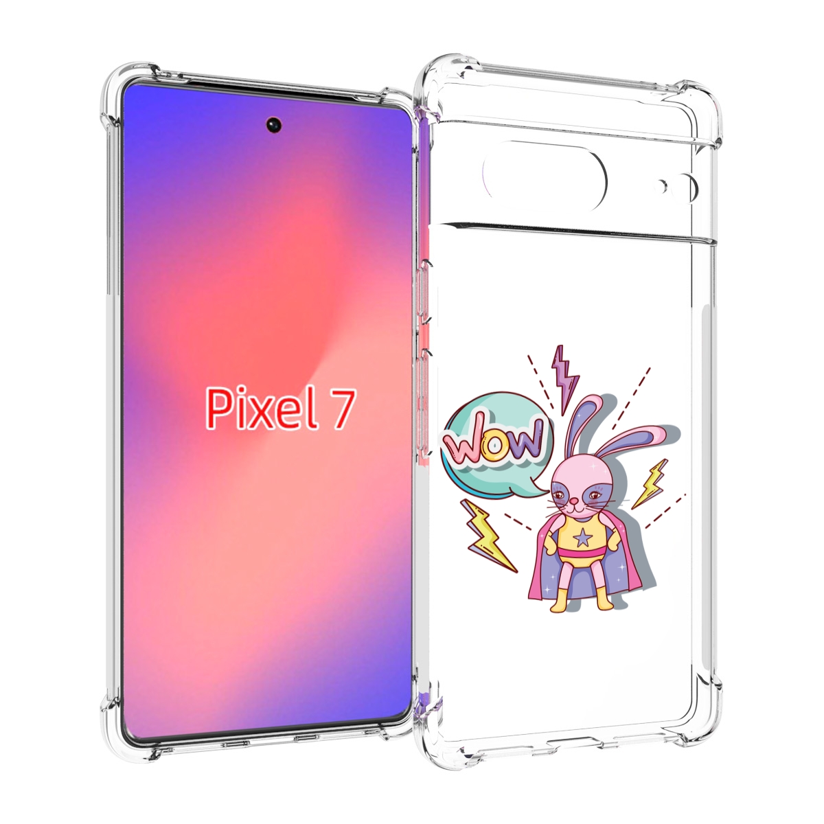 

Чехол Mypads Вау Для Google Pixel 7, Прозрачный, Tocco