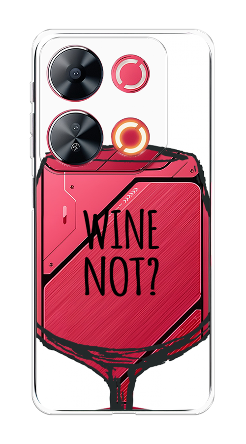 

Чехол на Itel P65 "Wine not white", Белый, 3202350-1