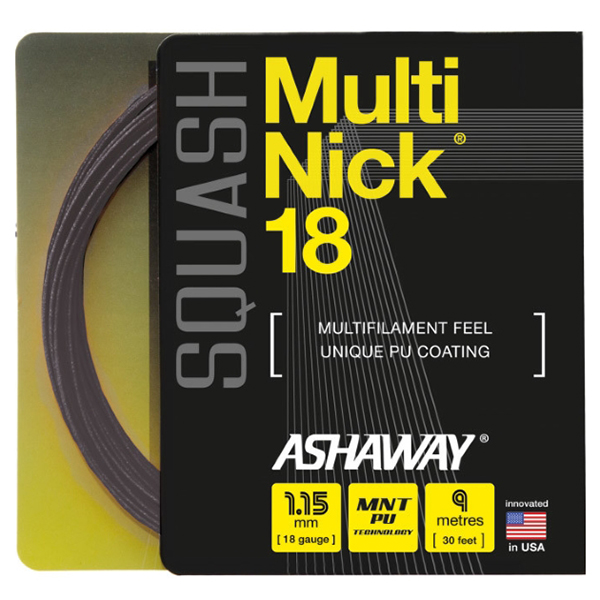 Струна для сквоша Ashaway MultiNick 9 м, black, 1,15 мм