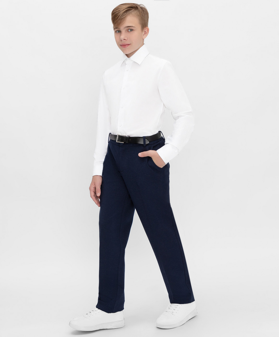 

Брюки прямого кроя Button Blue Teens line цв.синий р.164*84*69(XS) 222BBBTS56011000, 222BBBTS56011000