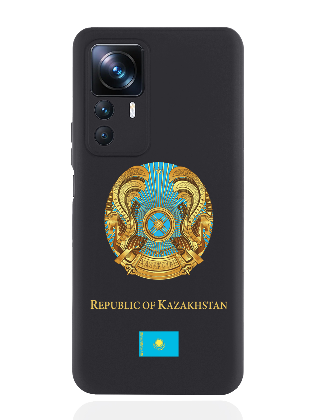 фото Чехол signumcase для xiaomi 12t герб казахстана черный