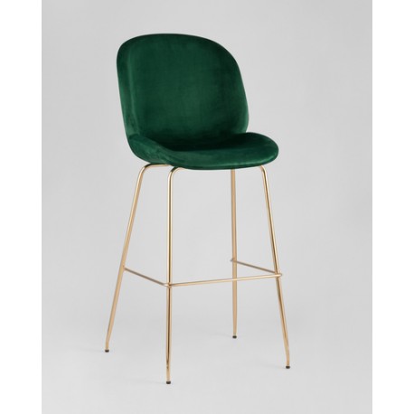 

Барный стул Stool Group, золотой/изумрудный, Beetle