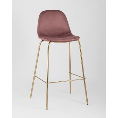 

Барный стул Stool Group, золотой/пыльно-розовый, Валенсия