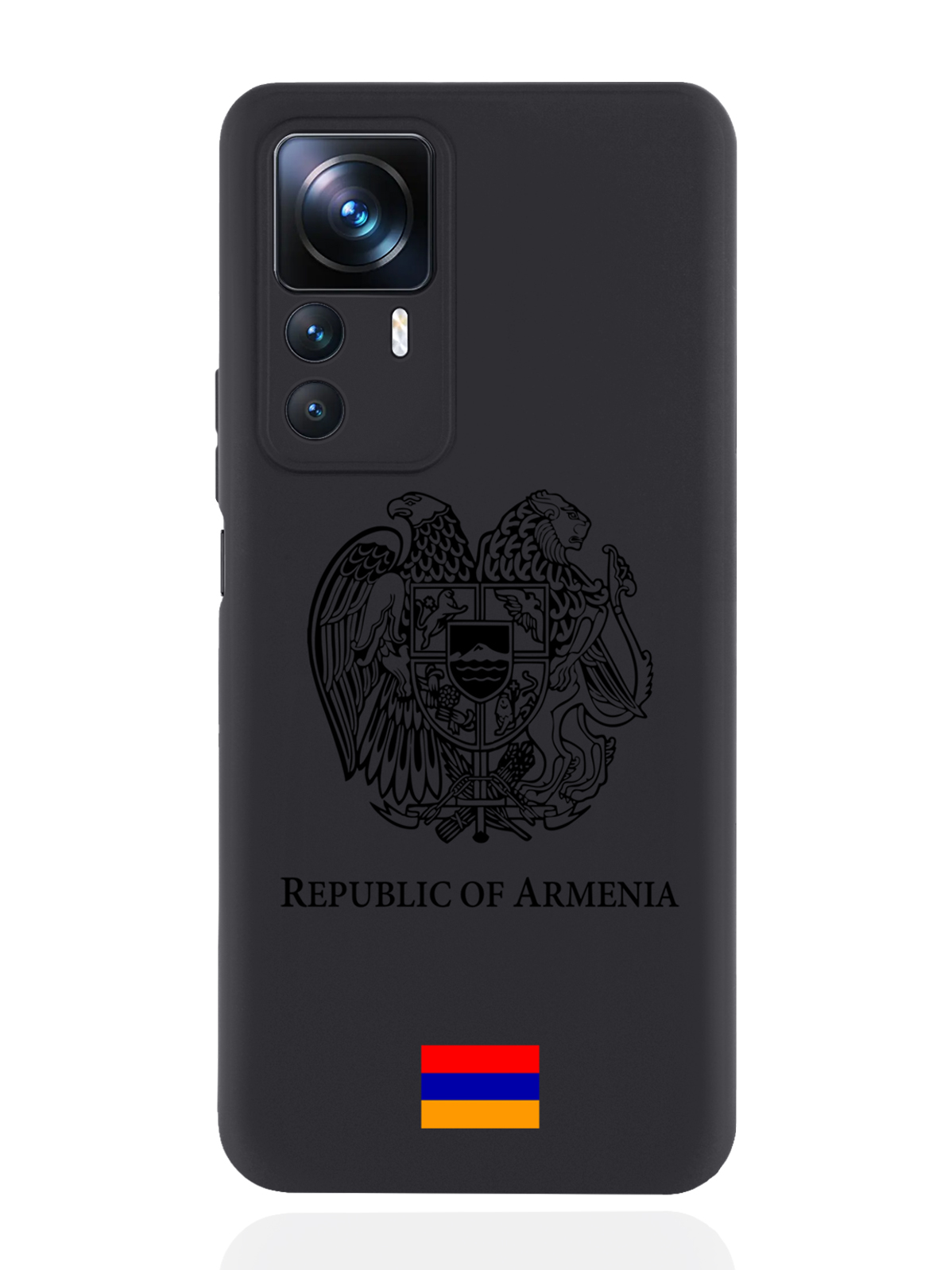 

Чехол SignumCase для Xiaomi 12T Черный лаковый Герб Армении черный