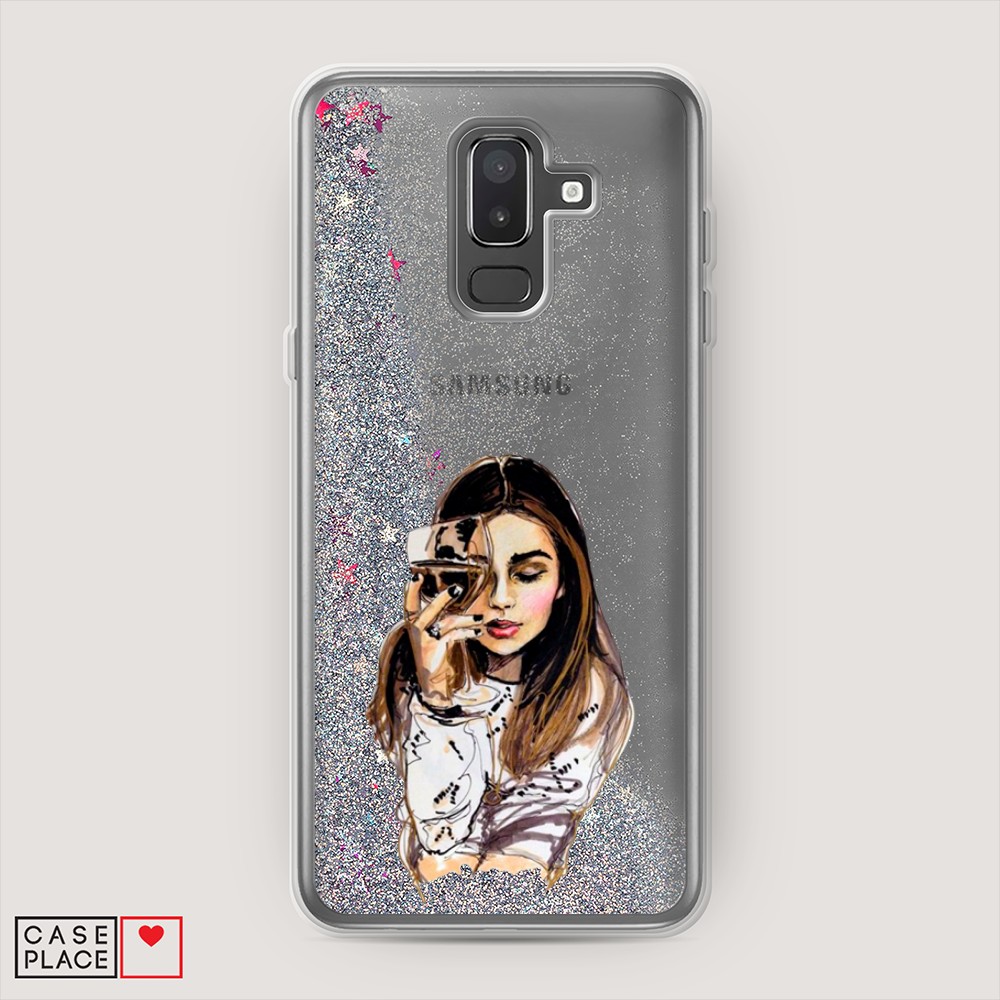 

Чехол Awog "Девушка с бокалом" на Samsung Galaxy J8, 26591-1