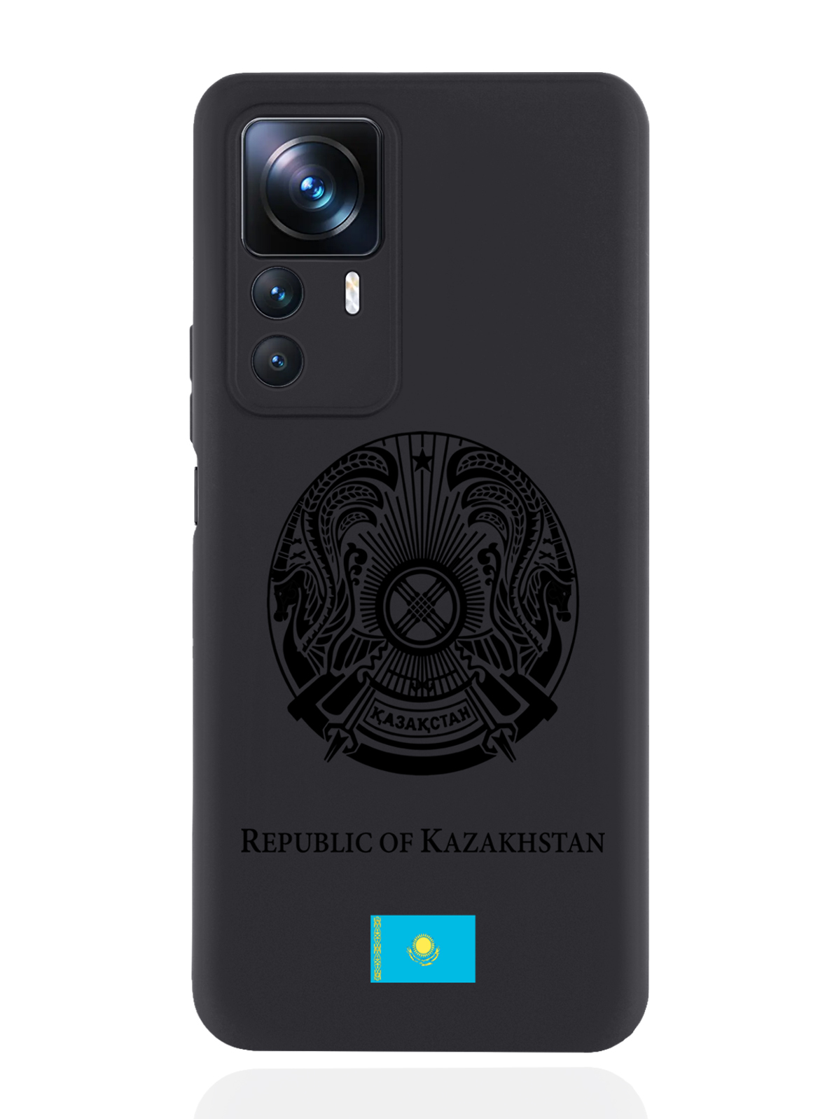 

Чехол SignumCase для Xiaomi 12T Черный лаковый Герб Казахстана черный