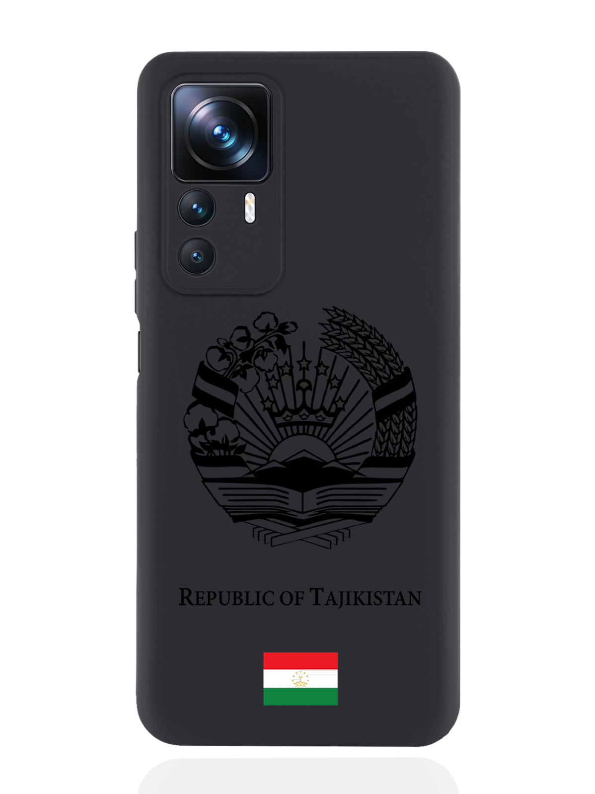 

Чехол SignumCase для Xiaomi 12T Черный лаковый Герб Таджикистана черный