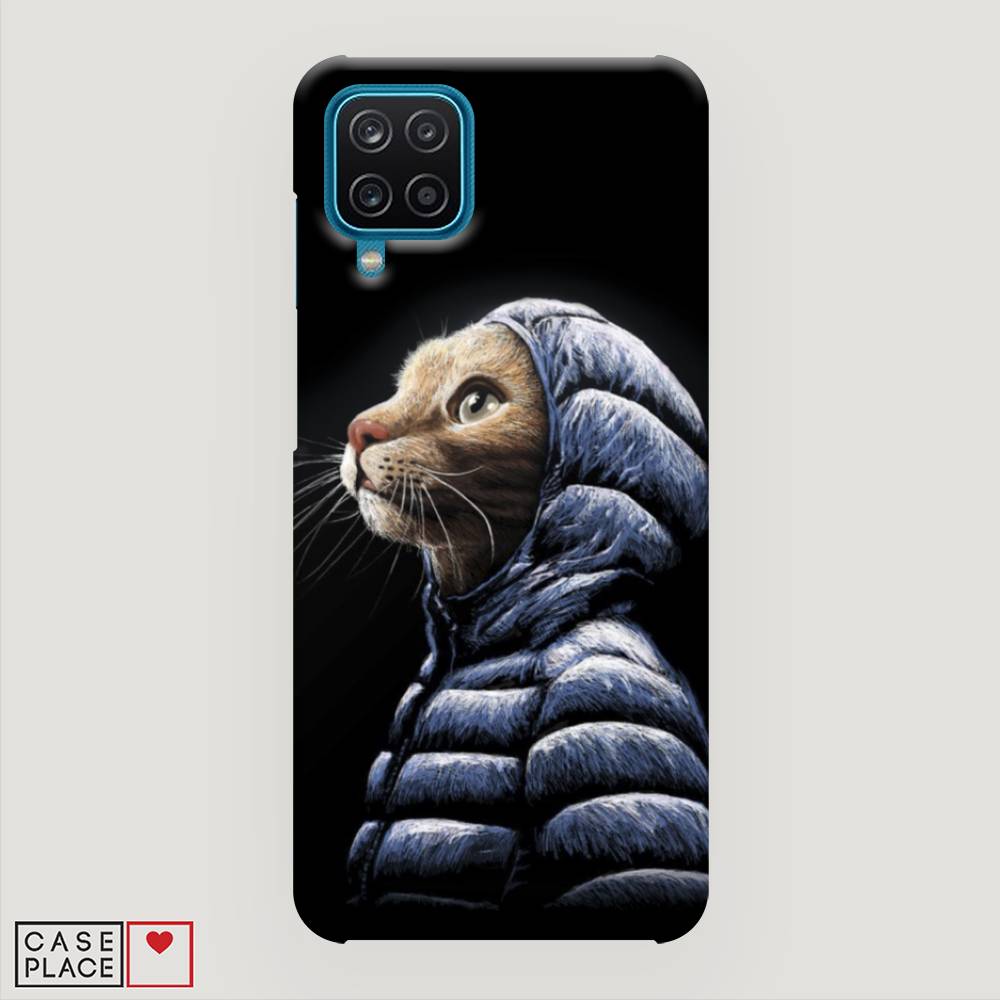 фото Пластиковый чехол "кот в капюшоне" на samsung galaxy a12 awog